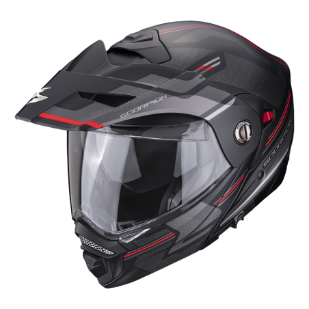 CASQUE SCORPION ADX-2 CARRERA NOIR MAT-ROUGE 