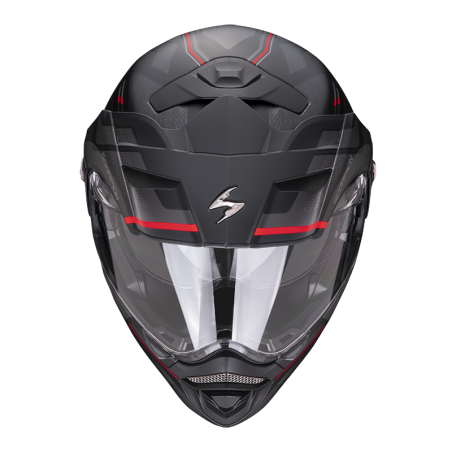 CASQUE SCORPION ADX-2 CARRERA NOIR MAT-ROUGE 