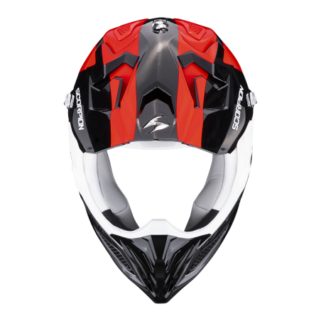 CASQUE SCORPION VX-22 AIR ATTIS NOIR-ROUGE 