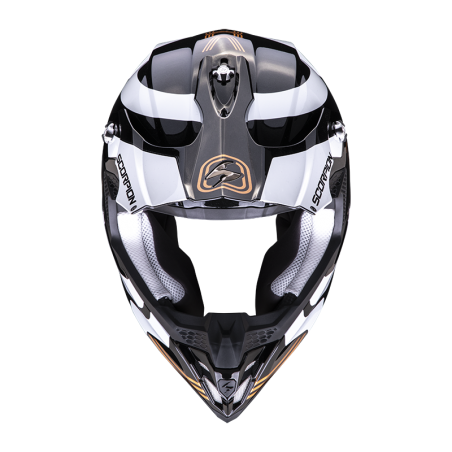 CASQUE SCORPION VX-16 AIR TUB NOIR METAL-OR 