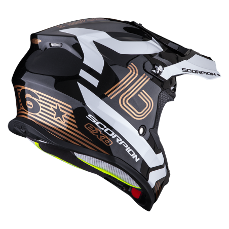 CASQUE SCORPION VX-16 AIR TUB NOIR METAL-OR 