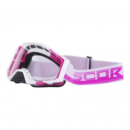 LUNETTES SCORPION ROSE/BLANC