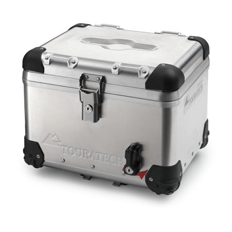 HGTRH Top Case Moto Aluminium, Valise Moto Aluminium Résistant à l'usure  Etanche Protection en Métal Top Case Moto, Coffre De Moto Universel avec