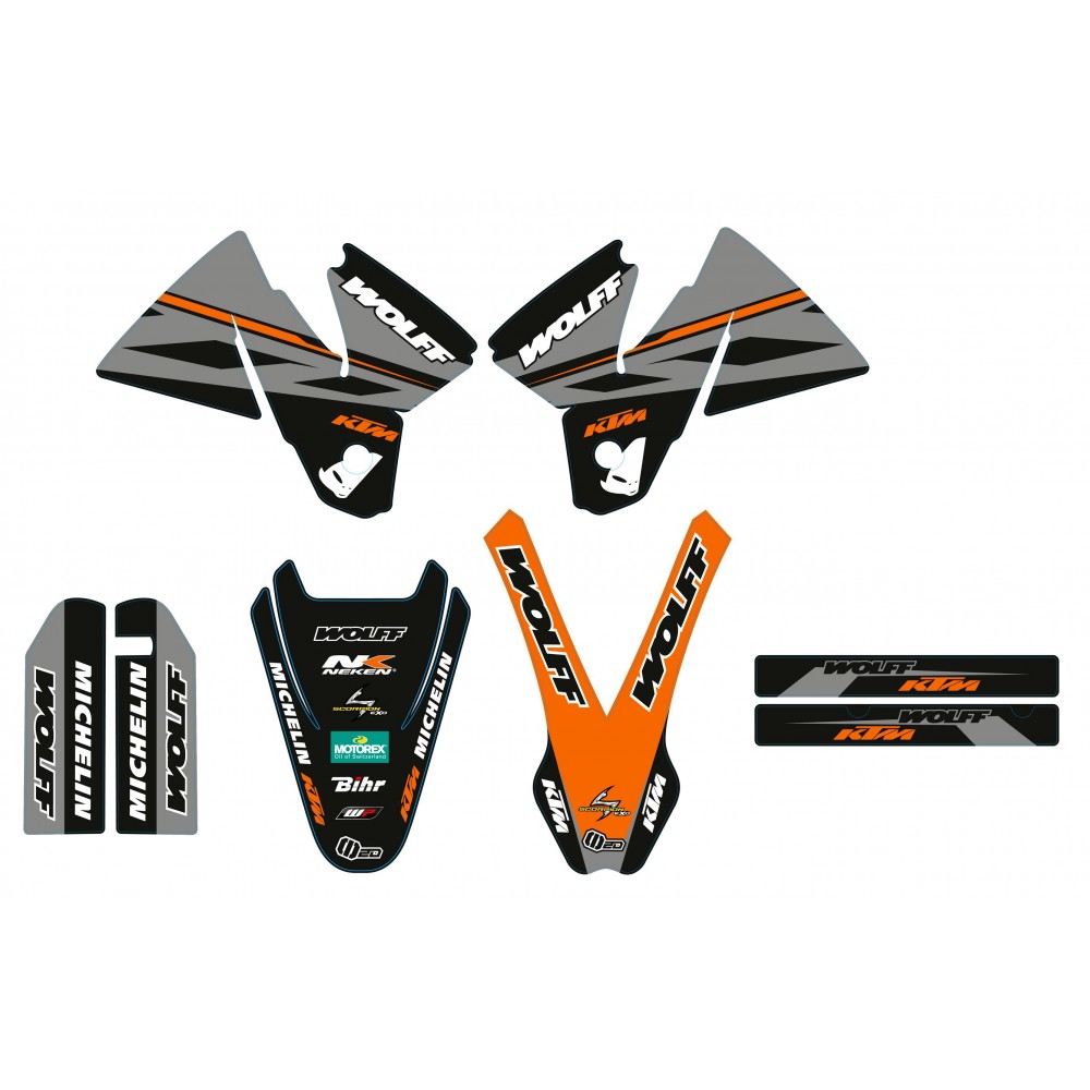 kit deco wolff pour ktm kit deco wolff pour ktm