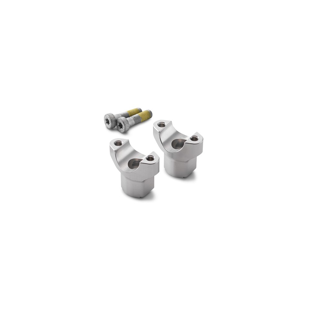 Supports De Guidon Surélevés 55 Mm Pour KTM - Aluminium CNC, Anodisé Noir - Compatible EXC, SX, Enduro