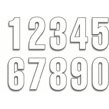 PACK 3 NUMEROS BLANC KTM...
