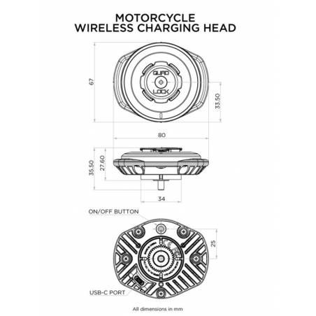 Moto - Adaptateur intelligent étanche 12V vers USB