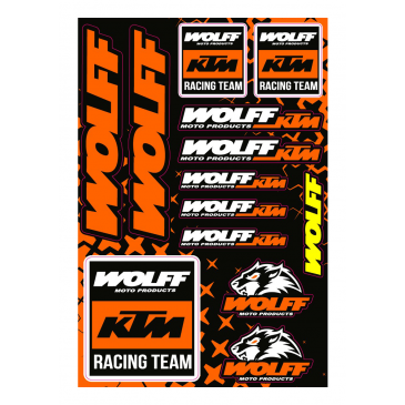 PLANCHE STICKERS WOLFF /...