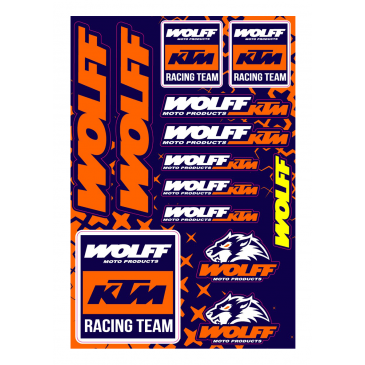 PLANCHE STICKERS WOLFF /...