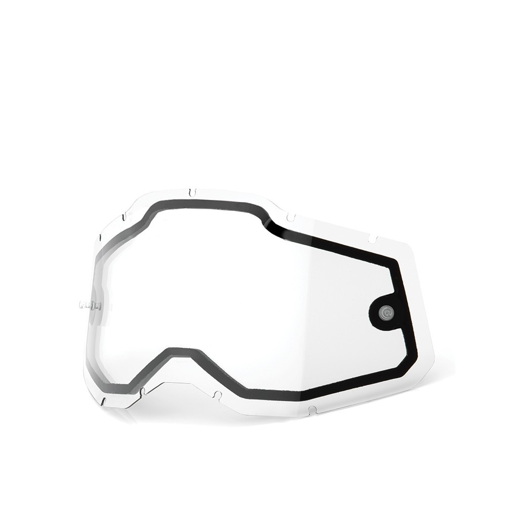Écran De Masque Moto Leatt Enduro Ventilé - Clair 83% VLT, Double Vitrage Antibuée, 2.7 Mm Polycarbonate - Compatible Tear Off/Roll Off
