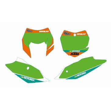 FOND DE PLAQUES VERT WOLFF...