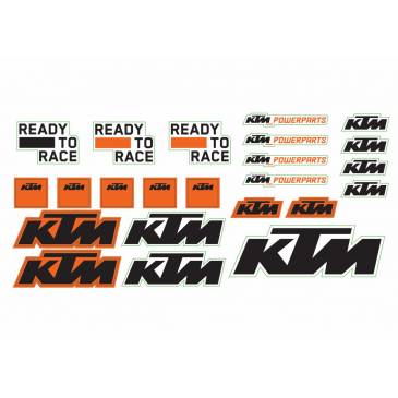 KIT 5 PLANCHES STICKERS KTM