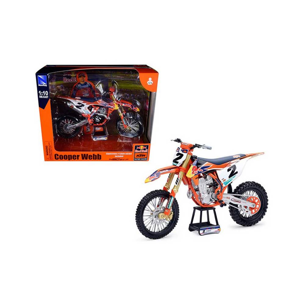 MINIATURE MOTO KTM SX-F 450 COOPER WEEB 1/10 - Maquettes KTM