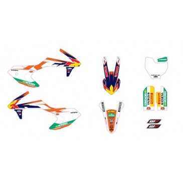 KIT DECO FACTORY KTM POUR...