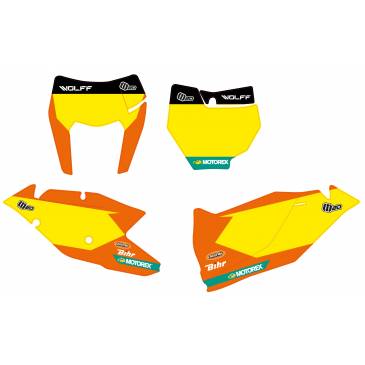 FONDS DE PLAQUE JAUNE WOLFF...