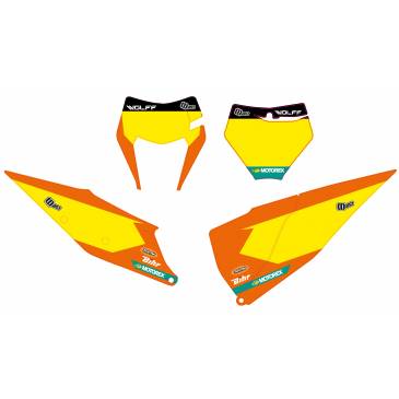 FONDS DE PLAQUE JAUNE WOLFF...