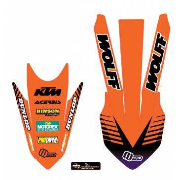 GARDE BOUE WOLFF POUR KTM...