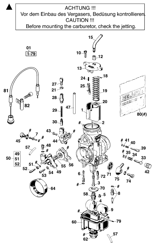 Gicleur 92 pour Carburateur electronique Dell'orto SVB18